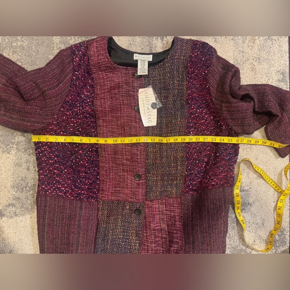 NWT White Sag Colorful Button-Up Jacket - Picture 4 of 5